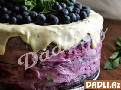 Giləmeyvəli, ağ şokoladlı tort resepti
