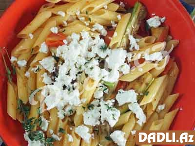 İzqara tərəvəzli makaron resepti - Video resept