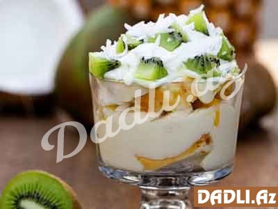 Kəsmikli meyvəli desert resepti