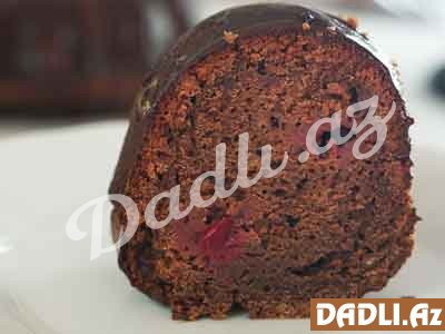 Vişnəli şokoladlı islaq keks resepti - Video resept