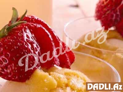 Nanəli, çiyələkli, limonlu buz resepti