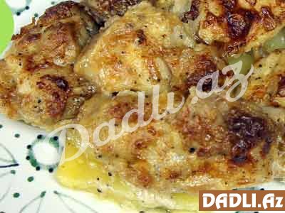 Sobada qaymağlı toyuq resepti - Video resept