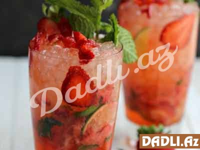 Çiyələkli kokteyl resepti