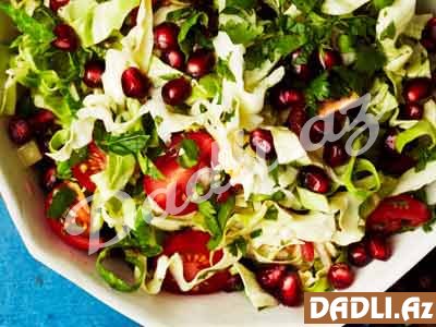 Qarışıq yaşıl salat resepti