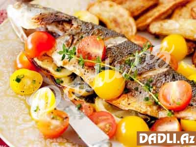 Tərəvəzli balıq resepti