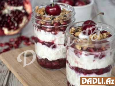 Vişnəli parfe resepti