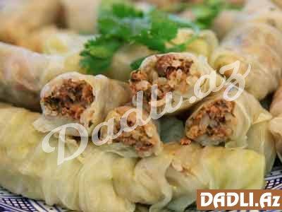 Şuşa mətbəxinin dadlı kələm dolması resepti
