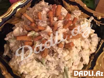 Göbələk salatı (mayonezlə) resepti