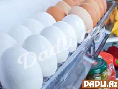 Yumurtaları soyuducuda küt ucu yuxarı formada yerləşdirsəniz