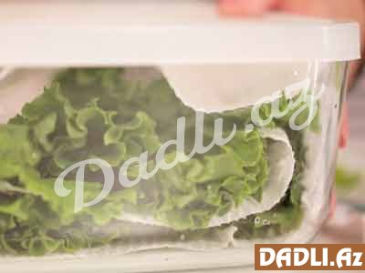 Göyərtini yuyub qurutduqdan sonra