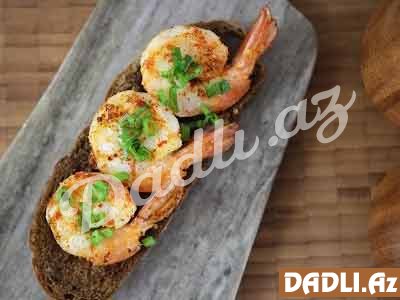 Kərəyağında sarımsaqlı karades resepti - Video resept