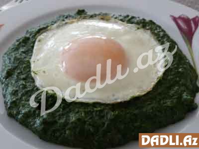 Yumurtalı ispanaq resepti - Video resept