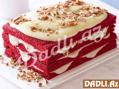 Qırmızı velvet keks resepti
