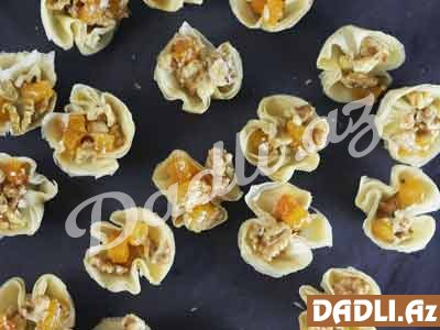 Lokmalıq mini paxlava resepti - Video resept