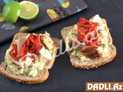 Toyuqlu açıq sandviç resepti - Video resept