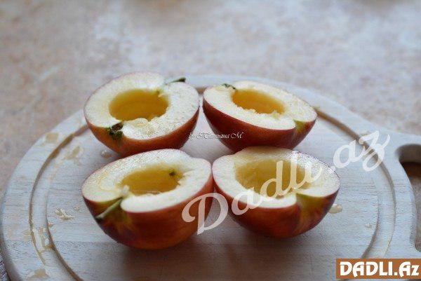 Merengi və şokoladla alma deserti resepti - FOTO RESEPT