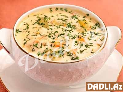 Əridilmiş pendirlə şorba resepti