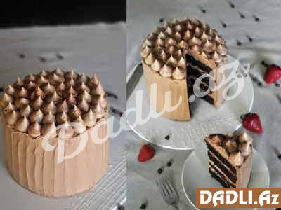 İstiotlu şokoladlı kremlə tort resepti