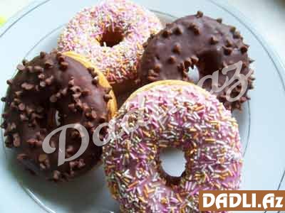 Fıstıq əzməli donat resepti
