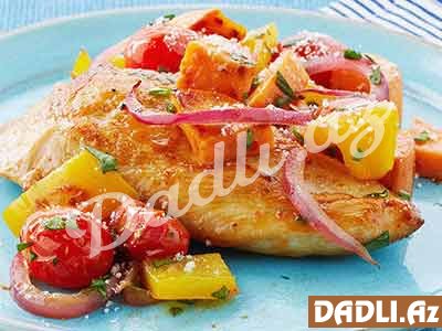 Sobada tərəvəzli toyuq resepti