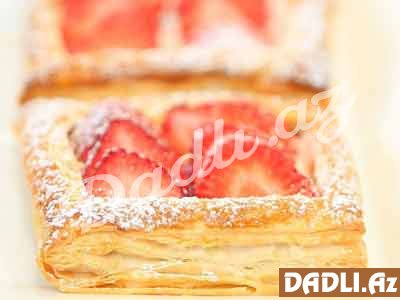 Çiyələkli volovon resepti