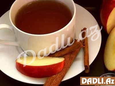 Darçınla alma çayı. Çox faydalı!