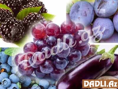 Göy və bənövşəyi rəngdə meyvə və tərəvəzlər nə ilə faydalıdır?