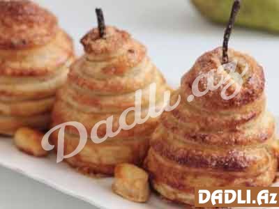 Qat-qat xəmirdən armudlu piroq resepti