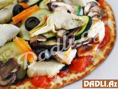 Pizza üçün azkalorili xəmir resepti