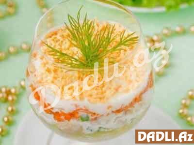 Diyetik "Mimoza" salatı resepti