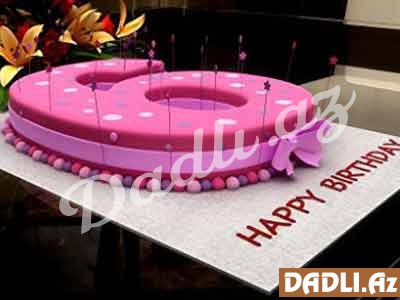 6 rəqəm tort hazırlama - FOTO RESEPT