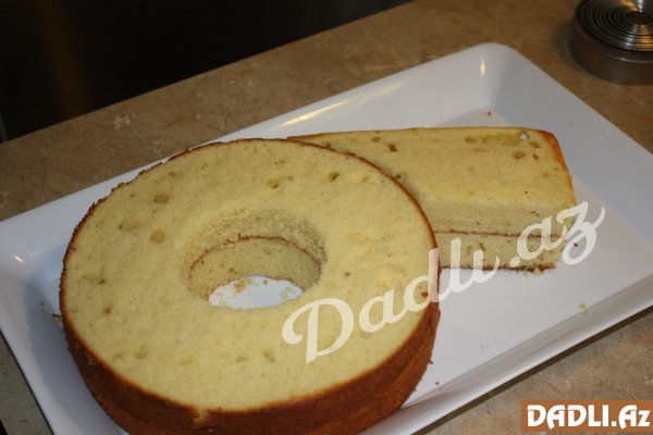 6 rəqəm tort hazırlama - FOTO RESEPT