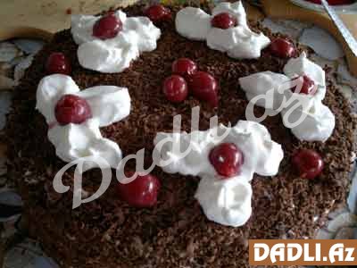 Qara meşə tortu resepti