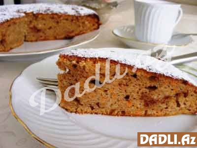 Qozlu, darçınlı, köklü tort resepti