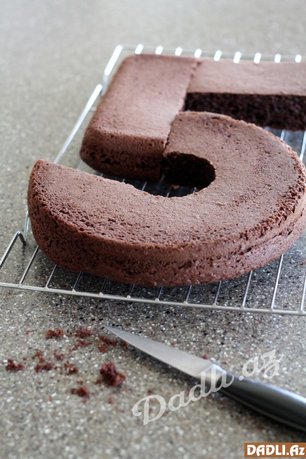 5 rəqəm tort hazırlama - FOTO RESEPT