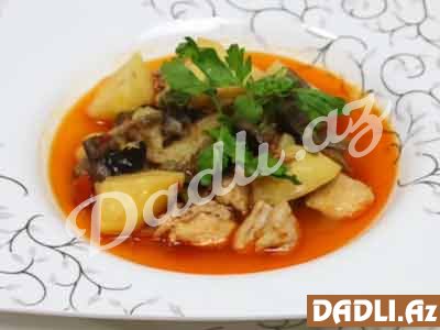 Tərəvəzli toyuq resepti - Video resept