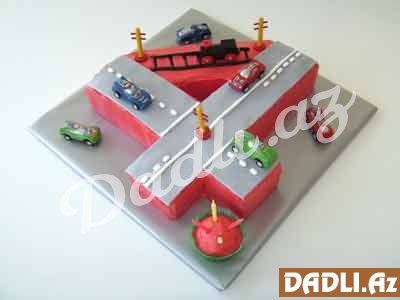 4 rəqəm tort hazırlama - FOTO RESEPT