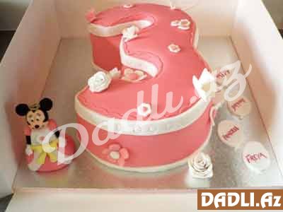 3 rəqəm tort hazırlama - FOTO RESEPT