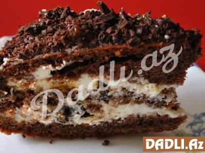 Kofeli, qara gavalılı bize tortu resepti