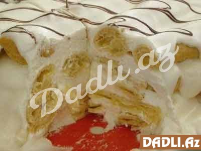 Xamalı kremlə Palıd düzülüşlü tort resepti