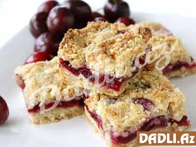 Yulaflı albalılı piroq resepti