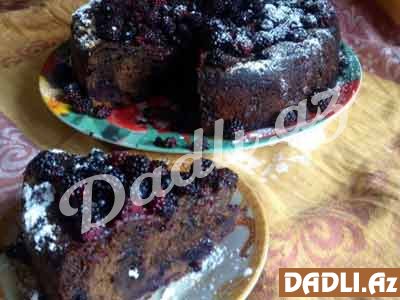 Böyürtkənli püstəli kofeli keks resepti