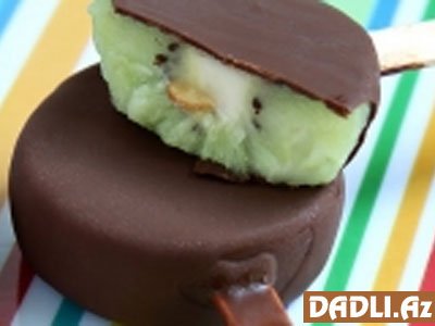 Şokoladlı kivi dondurması resepti