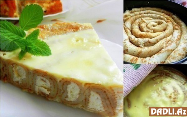 Kəsmikli blinçik piroqu resepti - FOTO RESEPT