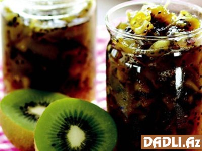 Limonlu kivi mürəbbəsi resepti