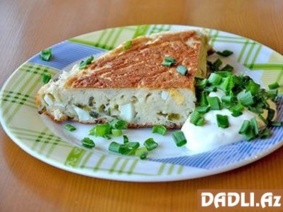 Qatıqlı-yumurtalı piroq resepti - FOTO RESEPT