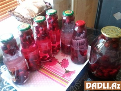 Vişnə kompotu resepti