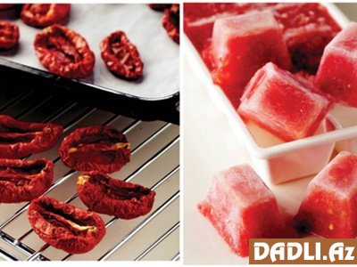 Yay pomidorlarını qışa saxlayın