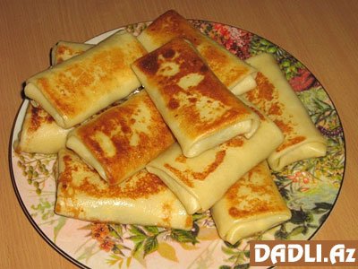 Kəsmikli blinçik resepti