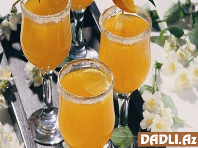 Şaftalılı şəkər kokteyli resepti